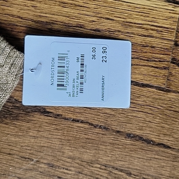 Tucker+Tate teddy bear brown knit crewneck long sleeves ribbed sweate sz9mo new - Picture 6 of 8